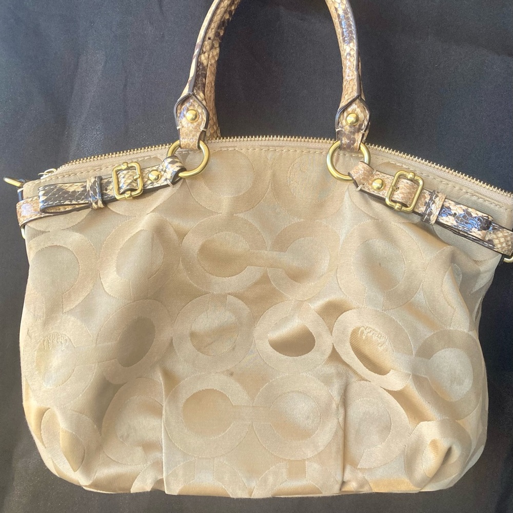 Coach Madison Exotic Python Embossed Satchel - image 5